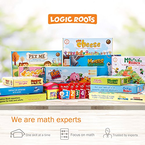 Addition and Subtraction Game - Fun Math Board Game for 6-8 Year Olds, Easy to Play Educational Game for Kids at Home, STEM Toy Gift for Girls & Boys (Cloud Hoppers + Moutain Raiders) - style: Cloud Hoppers + Moutain Raiders