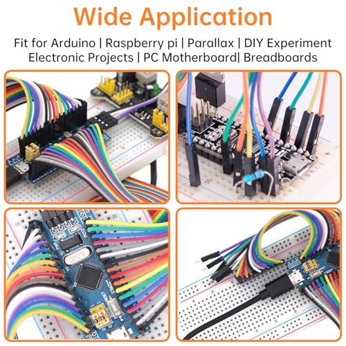 120Pcs Breadboard Jumper Wires,15 cm 40Pin Male to Male - size: 5.9 inch (15 cm), style: Male to Male