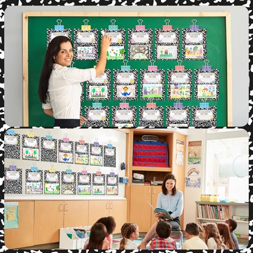 Composition Display Bulletin Board Student Work Classroom Display Bulletin Board Decor Inspirational Student Work Wall Cutout Back to School Borders for Teacher Classroom Office Chalkboard Wall Decor