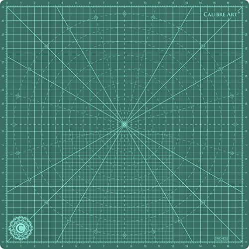 Calibre Art Rotating Self Healing Cutting Mat 18x18 (17" Grid), Quilting
