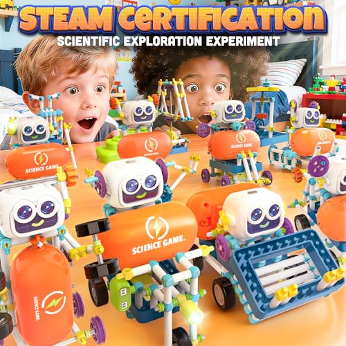 SMILESSKIDDO 120-in-1 Science Robot Kit STEM Learning & Education Toy - color: Dark Blue