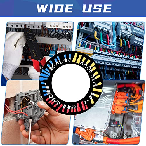 Hoteam 1200 Pcs Cold Shrink Insulated Electrical Wire Connectors Kit