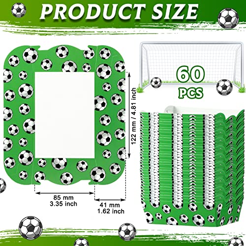Cunhill 60 Pack Paper Food Trays 1 Lb Disposable Carnival Soccer - size: 1 lb, style: Soccer