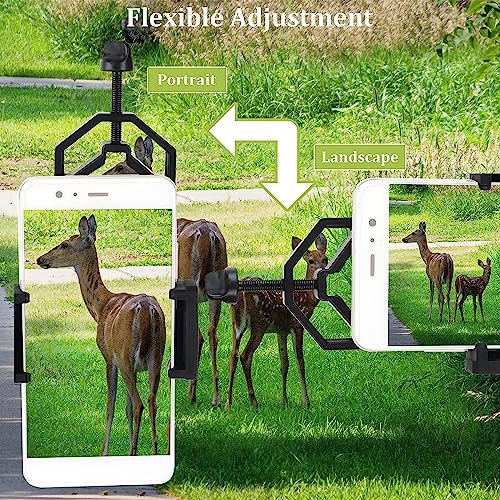 Universal Cell Phone Adapter Mount Compatible with Binocular Monocular Spotting Scope Telescope and Microscope for Moto Etc Record The Nature of The World