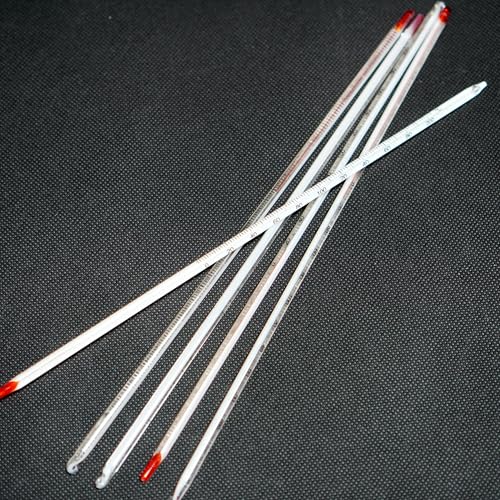 Lab Glass Thermometer 0℃~200℃, -30℃~100℃, red Liquid Indicator, Mercury Free (0°C~200°C)