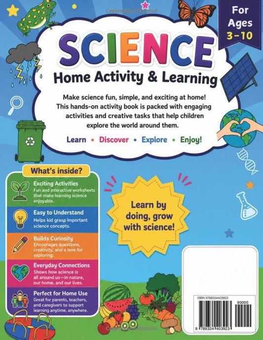 SCIENCE Home Activity & Learning Book: For Grades K-3 | 90+ Worksheets | Living Systems and Processes, Physical Science, Life Science, Earth/Space ... SERIES: An early learning series of books)