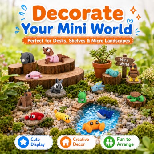 150 PCS 3D Printed Animals, Mini Animal Figurines Bulk, Articulated Flexible Fidget Toys, Cute Desk Pets for Kids, Party Favors, Classroom Rewards, Goodie Bags, Birthday Gifts - color: Blue