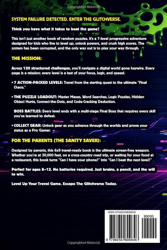 The Ultimate Video-Game-Style Activity Book for Kids: Beat 7 Levels and The Final Boss in a Screen-Free Puzzle Game Packed With Mazes, Word Searches, Crosswords, Logic Challenges, & More (Ages 8–12)