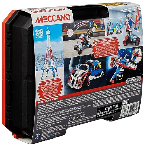 Meccano Maker's Toolbox Erector Set, Metal Building Kit, STEM Toy Ages 10+