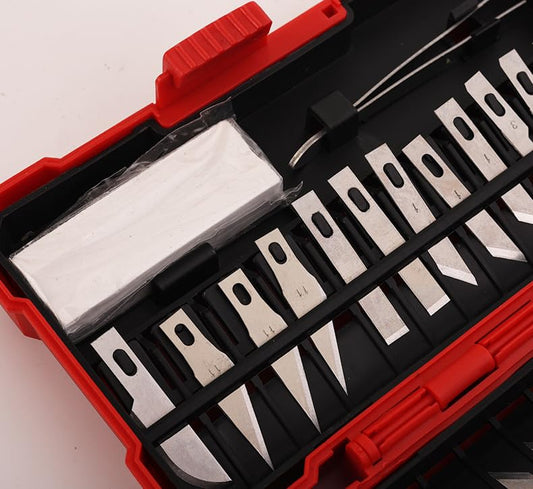 29-Piece Precision Hobby Knife Set for Model Making, Paper Craft, Wood Carving, Vinyl Cutting, DIY Projects