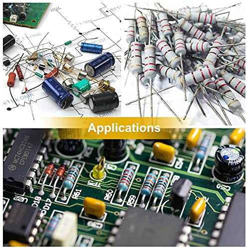 uxcell 60Pcs 2 Ohm Resistor, 2W 5% Tolerance Metal Oxide Film Resistors, Axial Lead, Flame Proof for DIY Electronic Projects and Experiments