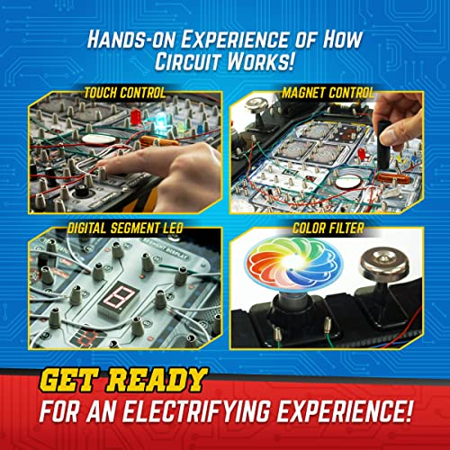Playz Electronic Circuit Board Kit with Playz Advanced Electronic Circuit Board STEM Kits for Kids