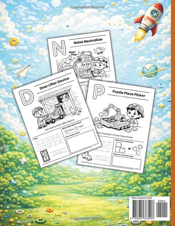 Tiny Inventor’s A–Z STEM Adventure: A Creative Workbook for Kids Ages 5–8 with Alphabet Activities, Problem-Solving & Early Learning Fun: 26 ... & Classroom Resource | Print & Go Worksheets