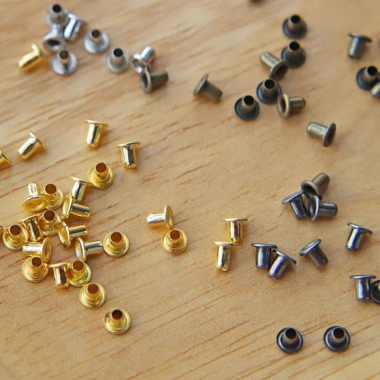 1.5mm (Inner Diameter) Super Tiny Eyelet, in 4 Colors, for BJD Doll Clothes and Shoes Making, Mini Craft Supply, 20 PCS (Bronze) - color: Bronze