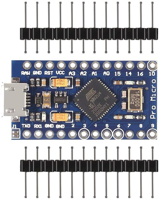 6pcs Pro Micro for Atmega32U4 5V 16MHz Bootloadered IDE Micro USB Pro Micro Development Board Microcontroller Compatible for Pro Micro Serial Connection with arduino Pin Header (Micro USB) - color: Micro USB
