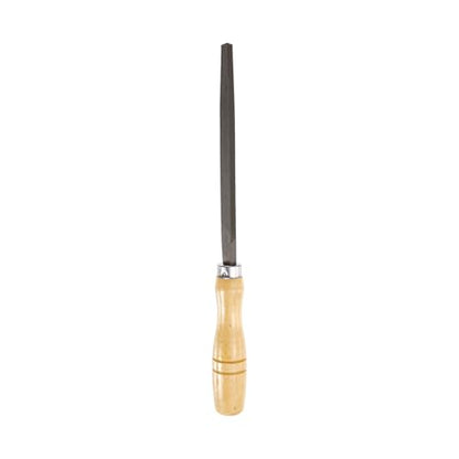 HARFINGTON Triangle Coarse Teeth Cut File 6" Double Cut Teeth High Carbon Steel Hand Rasp File Wood Handle for Metal Wood Deburring Removing - size: 6", style: Coarse