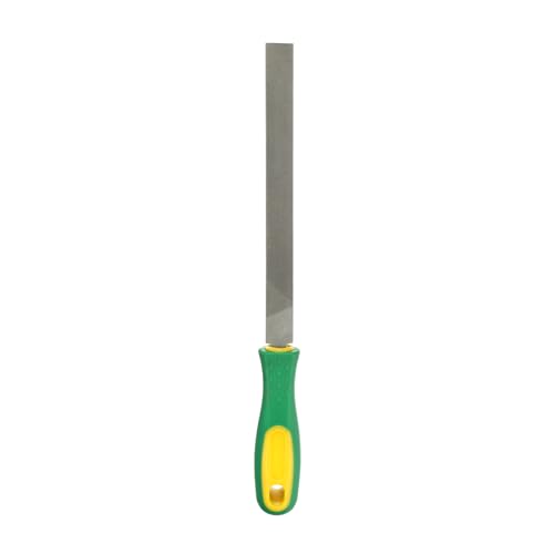 HARFINGTON Flat Coarse Cut File 12" Double Cut Teeth High Carbon Steel Hand Rasp File with Plastic Handle for Metal Wood Deburring Removing - size: 12", style: Coarse