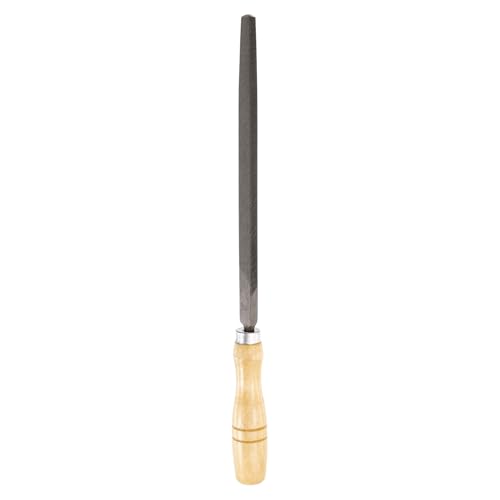 HARFINGTON Triangle Coarse Teeth Cut File 8" Double Cut Teeth High Carbon Steel Hand Rasp File Wood Handle for Metal Wood Deburring Removing - size: 8", style: Coarse