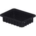 LewisBins ESD-Safe Divider Box, 10-13/16"L x 8-5/16"W x 2-1/2"H, Lot of 12