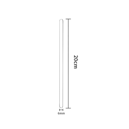 10 Pcs Glass Stirring Sticks Lab Stirring Rods Science Mixing Sticks Clear Cocktail Swizzle Sticks Beverage Stirrer Sticks with Round Ends for Hot Cold Drinks