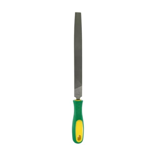 HARFINGTON Tip Thin Cut File 8" Double Cut Teeth High Carbon Steel Hand Rasp File with Plastic Handle for Metal Wood Deburring Removing - size: 8", style: Thin