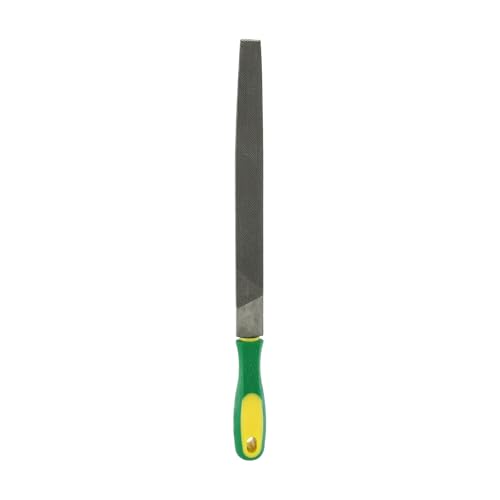 HARFINGTON Tip Coarse Cut File 10" Double Cut Teeth High Carbon Steel Hand Rasp File with Plastic Handle for Metal Wood Deburring Removing - size: 10", style: Coarse