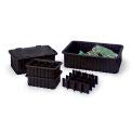 LewisBins Snap-On Lids For Conductive Divider Boxes DC2000 Series