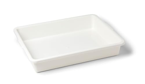 United Scientific™ Polypropylene Multi-Purpose Containment Tray - for Sterilizing and Drying Laboratory Supplies - Polypropylene Rectangular Plastic Tray - 18.375" L x 14.125" W x 3" H, 1 Count - size: 18.4" x 14.1" x 3"