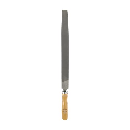 HARFINGTON Tip Coarse Cut File 12" Double Cut Teeth High Carbon Steel Hand Rasp File with Wood Handle for Metal Wood Deburring Removing - size: 12", style: Coarse