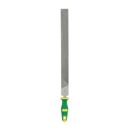 HARFINGTON Flat Medium Cut File 16" Double Cut Teeth High Carbon Steel Hand Rasp File with Plastic Handle for Metal Wood Deburring Removing - size: 16", style: Medium