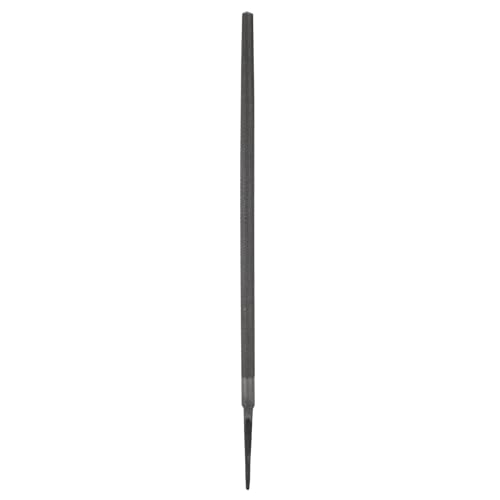HARFINGTON 12" Round Medium Cut File Double Cut Teeth Medium Metal File High Carbon Steel T12 without Handle for Metal Wood Finishing Roughing, Grey - size: 12", style: Medium Cut