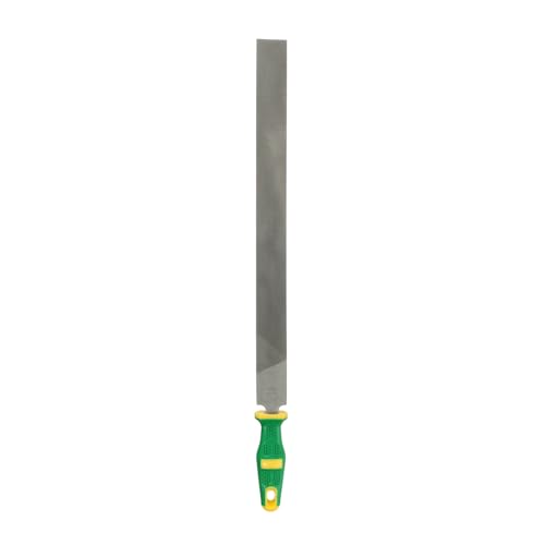 HARFINGTON Flat Medium Cut File 18" Double Cut Teeth High Carbon Steel Hand Rasp File with Plastic Handle for Metal Wood Deburring Removing - size: 18", style: Medium