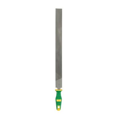 HARFINGTON Flat Medium Cut File 18" Double Cut Teeth High Carbon Steel Hand Rasp File with Plastic Handle for Metal Wood Deburring Removing - size: 18", style: Medium