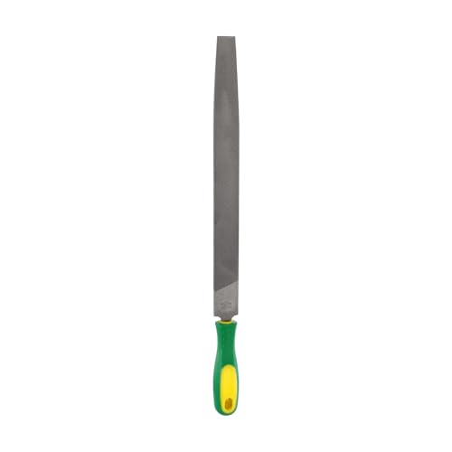 HARFINGTON Tip Medium Cut File 12" Double Cut Teeth High Carbon Steel Hand Rasp File with Plastic Handle for Metal Wood Deburring Removing - size: 12", style: Medium