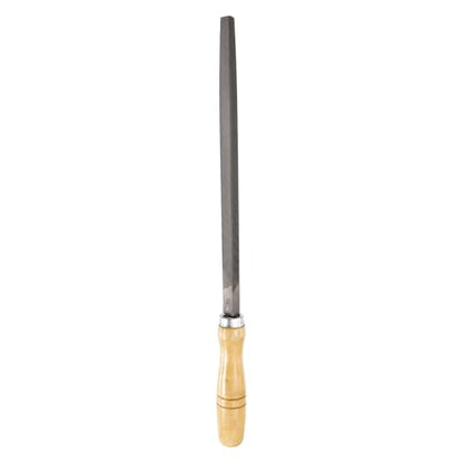 HARFINGTON Triangle Coarse Teeth Cut File 10" Double Cut Teeth High Carbon Steel Hand Rasp File Wood Handle for Metal Wood Deburring Removing - size: 10", style: Coarse