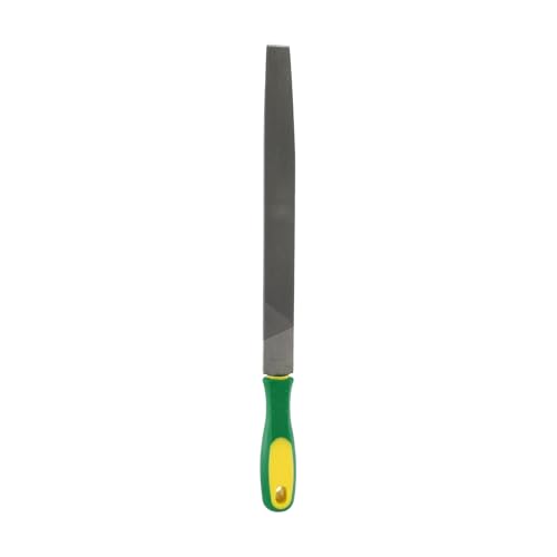 HARFINGTON Tip Medium Cut File 10" Double Cut Teeth High Carbon Steel Hand Rasp File with Plastic Handle for Metal Wood Deburring Removing - size: 10", style: Medium