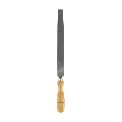 HARFINGTON Tip Coarse Cut File 8" Double Cut Teeth High Carbon Steel Hand Rasp File with Wood Handle for Metal Wood Deburring Removing - size: 8", style: Coarse