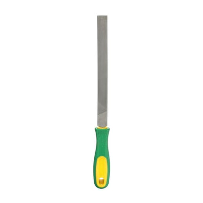 HARFINGTON Flat Medium Cut File 12" Double Cut Teeth High Carbon Steel Hand Rasp File with Plastic Handle for Metal Wood Deburring Removing - size: 12", style: Medium