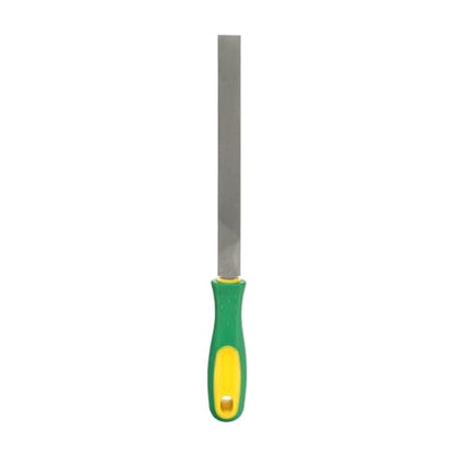 HARFINGTON Flat Coarse Cut File 10" Double Cut Teeth High Carbon Steel Hand Rasp File with Plastic Handle for Metal Wood Deburring Removing - size: 10", style: Coarse