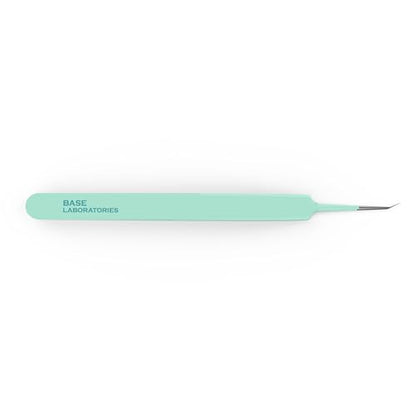 Base Labs Ingrown Hair Tweezers Set – 2 Pack Precision Tweezers for Ingrown Hair Removal, Curved & Pointed Tip Stainless Steel Tweezers with Protective Case for Razor Bumps, Splinters & Facial Hair - size: 2 Count (Pack of 1)