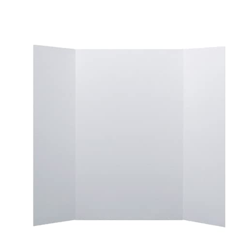 Flipside Products 36” x 48” Project Boards for Presentations, Science Fair, School Projects, Event Displays and Trifold Picture Board, Proudly Made in USA - Clay White - 10 Pack - color: Clay White, size: 10 Pack