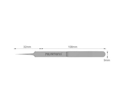 Ultra Fine Tip Tweezers Straight Tip Precision Titanium Alloy ESD Safe Micro Soldering Motherboard Work For iPhone iPad German, Silver Crafting, Watch repair ic holder 0.1mm