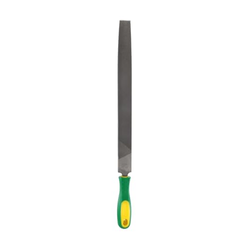 HARFINGTON Tip Thin Cut File 12" Double Cut Teeth High Carbon Steel Hand Rasp File with Plastic Handle for Metal Wood Deburring Removing - size: 12", style: Thin
