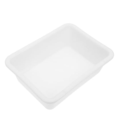 2pcs Lightweight Large Tray Utility Lab Dishes Storage Tray Organizer 7cm Depth Square Plate Acid Alkali Resistant