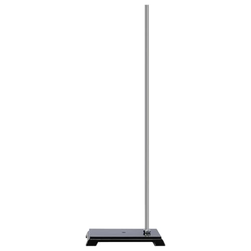 FunChem Heavy-Duty Lab Stand with Electroplated Steel Rod & Cast Iron Base, Stable Support for Laboratory Equipment