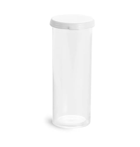 15 Dram Clear Styrene Vials w/Snap Caps - size: 15 Dram, 450 Caps per Case