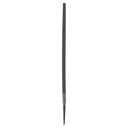 HARFINGTON 10" Round Fine Cut File Double Cut Teeth Fine Metal File High Carbon Steel T12 without Handle for Metal Wood Finishing Roughing, Grey - size: 10", style: Fine Cut