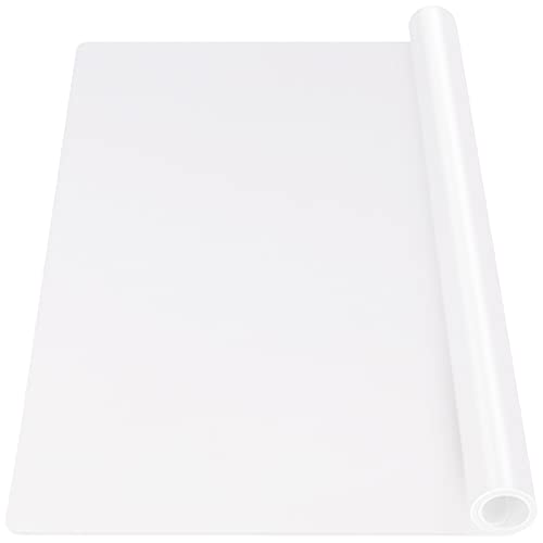 Gartful Extra Large Transparent Silicone Mat, 1.8mm Thick Heat Resistant Countertop Protector, 31.5 x 23.6 inches Silicone Sheet for Crafts Resin Jewelry Casting Mat Pad, Nonstick Table Placemat - color: Translucent, size: 23.6" x 31.5"