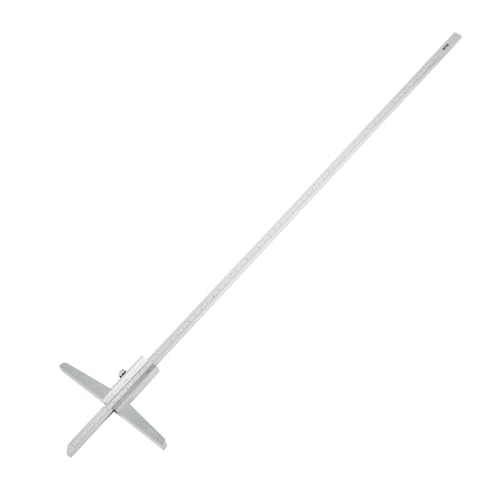 0-600mm Extra Long Depth Ruler (Bridge Length 150mm) Heavy Duty Measuring Tool Thickened Bridge Base Anti-Distortion DRINYOUNG(Depth Ruler 600 Long (Bridge Length 150) - size: 0-24" (Depth Ruler, Bridge Length 6")