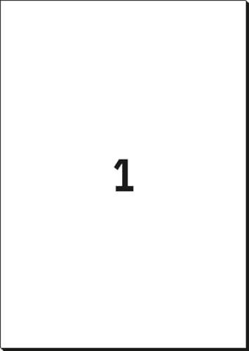 Sigel LA230 Removable Labels, 8.27 x 11.69 inches, White, 25 Labels - style: format 21 x 29,7 cm